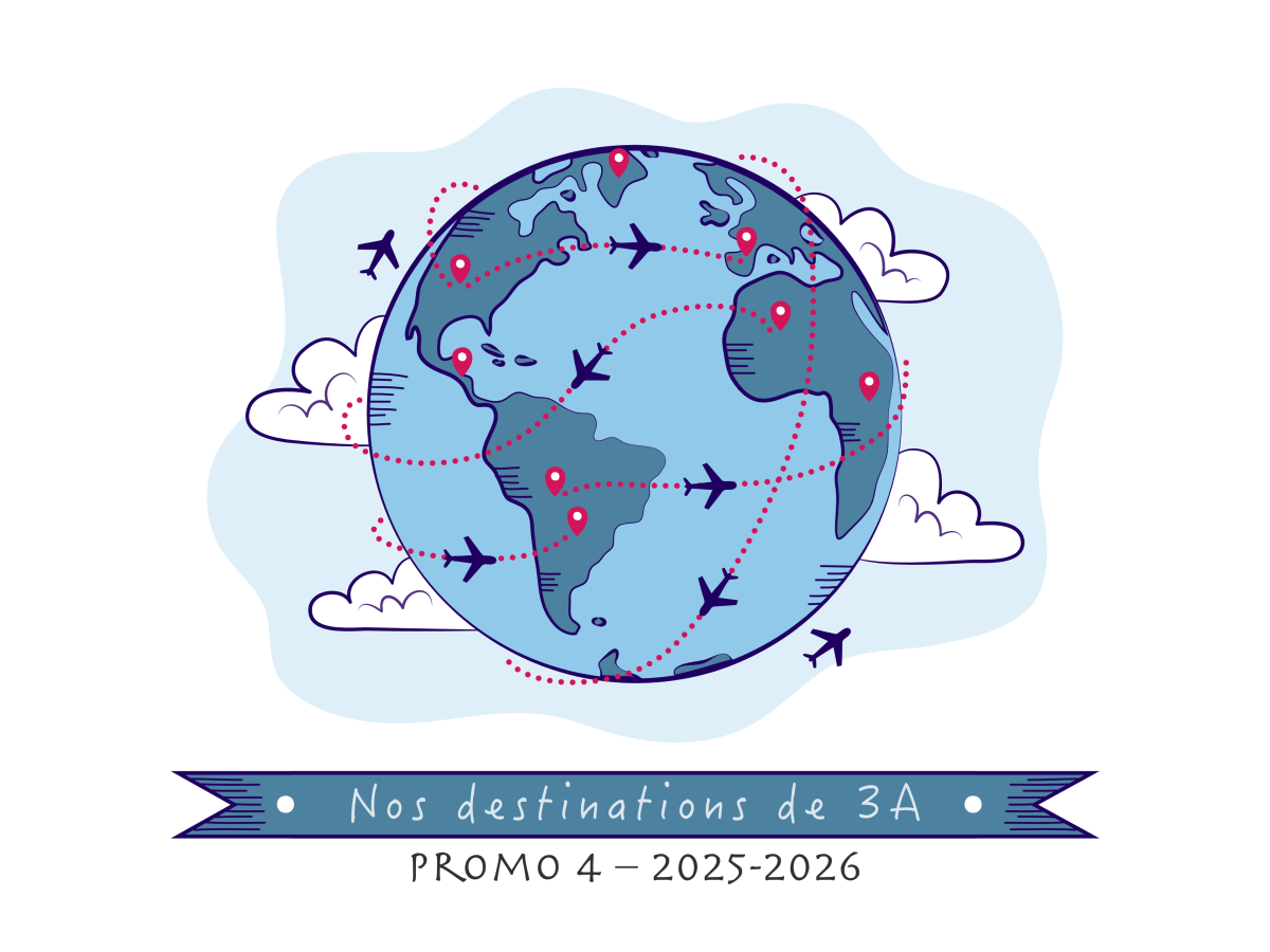 Les destinations de 3A en&nbsp;2025-2026